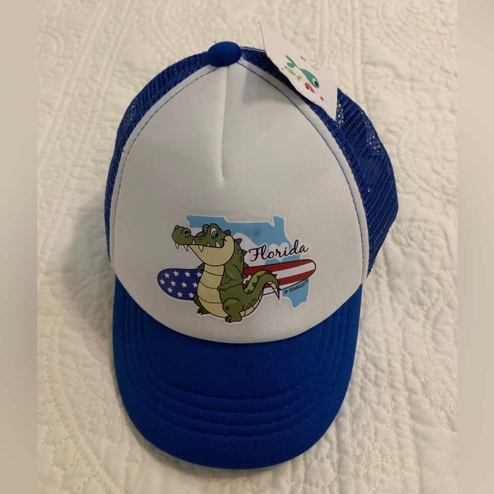 New With Tag JP Doodles Florida State Flag Gators Kid Mesh Cap Size 44 CM